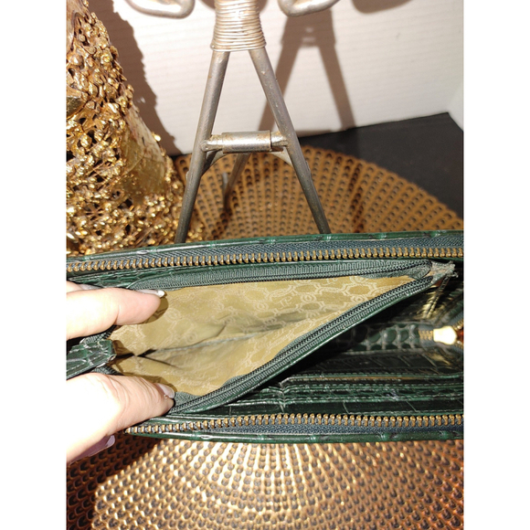 Ivanka Trump Crocodile Zip Clutch\Wallet - Picture 6 of 7